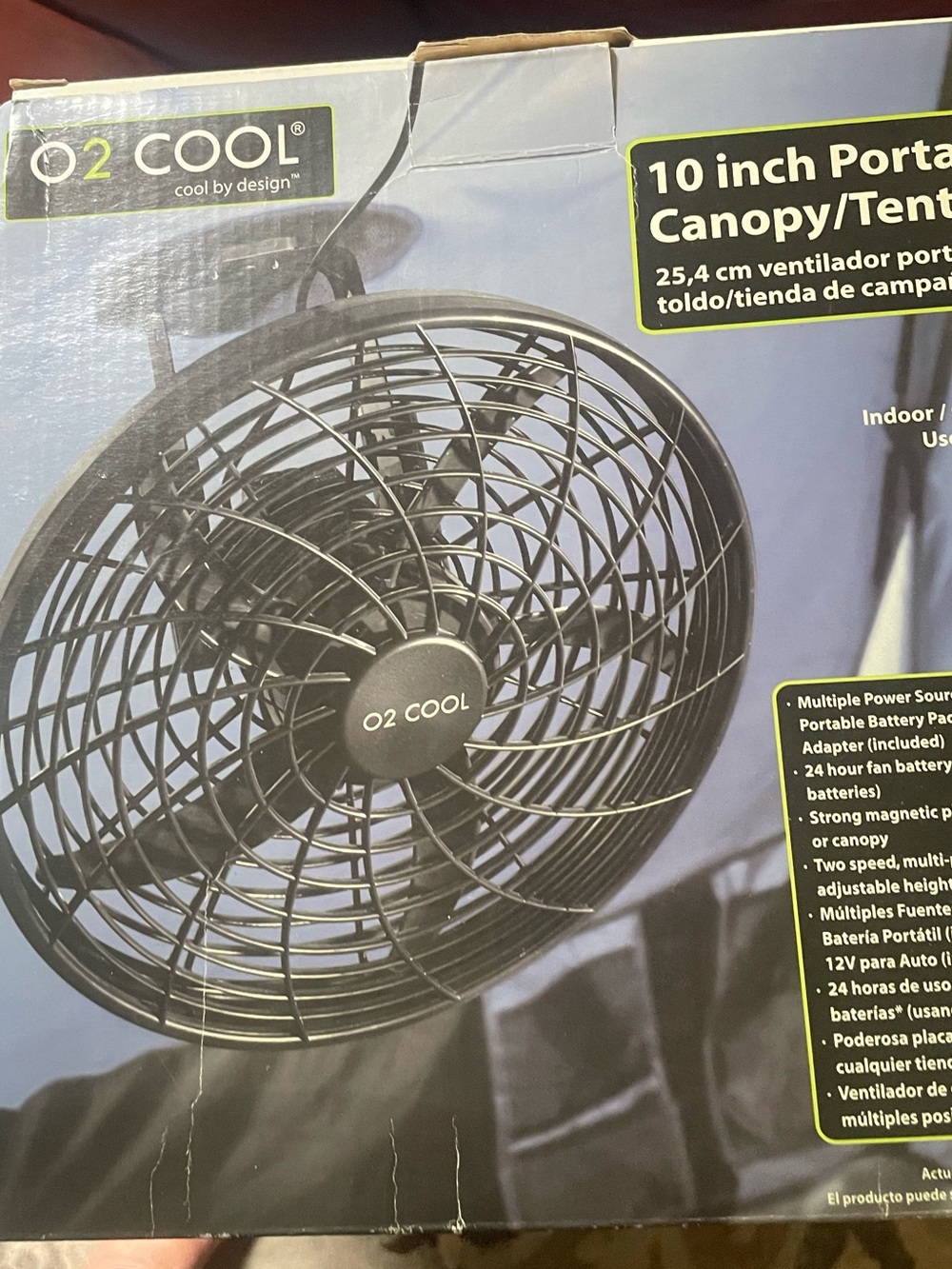 O2-Cool 10-inch Portable Canopy/Tent Fan